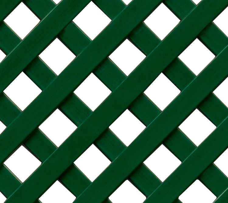 CELOSÍA CUADRADA PVC VERDE 20X20MM