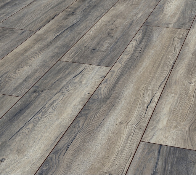 SUELO LAMINADO EXQUISIT PLUS ROBLE HARBOUR GRIS