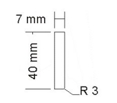 CORNISA PVC BARIWALL ROBLE