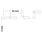 ANGLE VARIABLE PVC BARIWALL BLANC