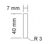 CORNISA PVC BARIWALL ROURE CLAR