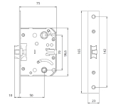 PICAPORTE UNIFICADO TESA 134U PLUS