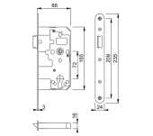 PANY ENCASTAR HOPPE 911 PORTES DE PAS