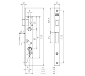 CERRADURA MCM 1450 PUERTAS METÁLICAS