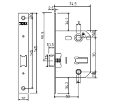 PICAPORTE UNIFICADO TESA 134U