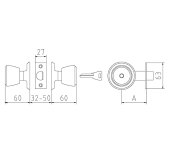 POMO CERRADURA DE LLAVE MCM 508