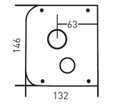 CERRADURA SOBREPONER MOTTURA CS610 GOLPE Y LLAVE