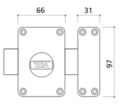 CERROJO SOBREPONER TESA 2110