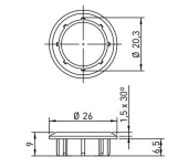 ESCUT ADAPTADOR OJMAR PANY 2915