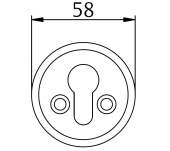 ESCUDO BOCALLAVE TESA 461/45