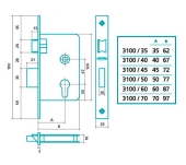 PANY ENCASTAR EZCURRA 3100 COP I CLAU S/CILINDRE