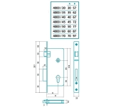 CERRADURA EMBUTIR EZCURRA 4000 CON CILINDRO