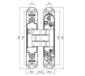 FRONTISSA INVISIBLE KRONA KUBI7 K7080 180º