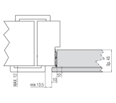 BISAGRA INVISIBLE KUBIKUADRA K3000 160º