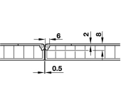 BISAGRA MESA PLEGABLE