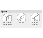 FRONTISSA BLUM 71T950A CLIP TOP RECTE