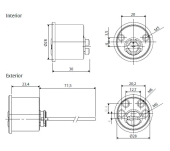 CILINDRO SEGURIDAD TESA TS60 REGULABLE