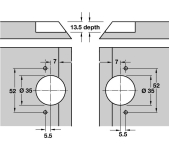 FRONTISSA D'INGLET GS 45º