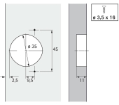 BISAGRA HETTICH OPTIMAT PLUS 4 FM