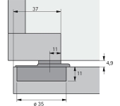 BISAGRA HETTICH OPTIMAT PLUS 4 FM