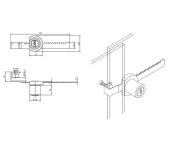 CERRADURA 2915 PUERTA CORREDERA CRISTAL S-268