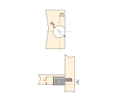 EXCÈNTRICA FIX TAULER AGLOMERAT 16MM