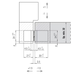 BISAGRA INVISIBLE KRONA ATOMIKA K8060 180º