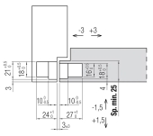 BISAGRA INVISIBLE KRONA KUBIKA HYBRID K2460 180º