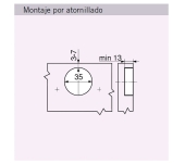 FRONTISSA BLUM 71B3650 CLIP BLUMOTION COLZADA