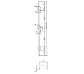 CERRADURA 3P UCEM 2510/3 C/CIL CERRADERO CORTO