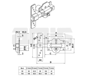 CERROJO SEGURIDAD AMIG MODELO 1 PLUS