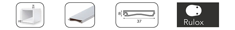 KIT PERSIANA ENROLLABLE BASIC RULOX 16MM